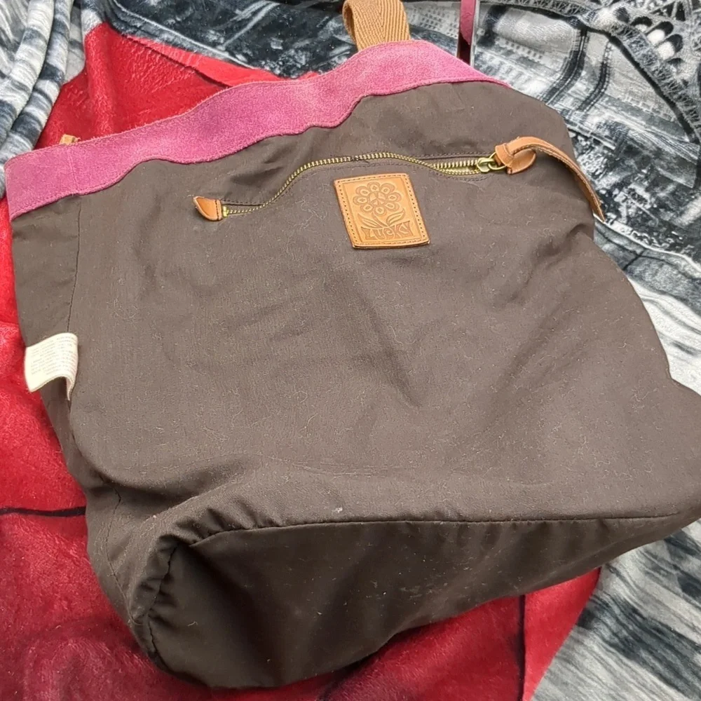 Lucky brand drawstring backpack